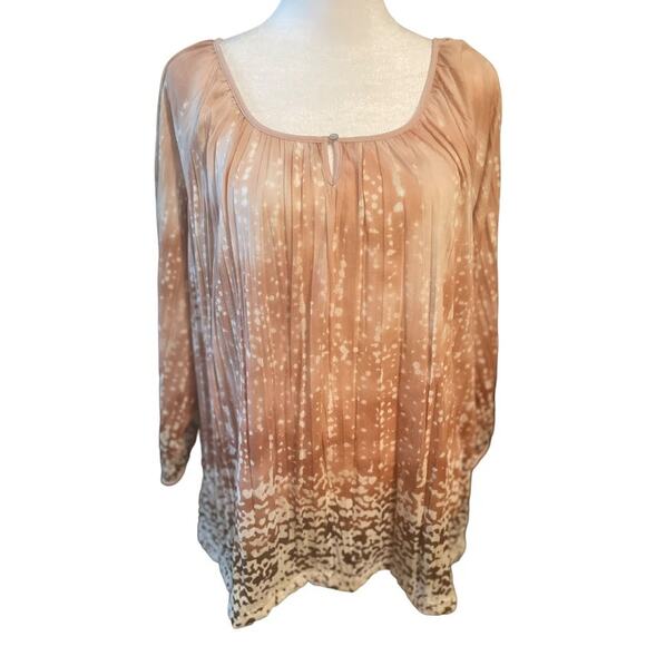 Chico's Geometric Print Top - Size 12 - Excellent Condition - Picture 1 of 4